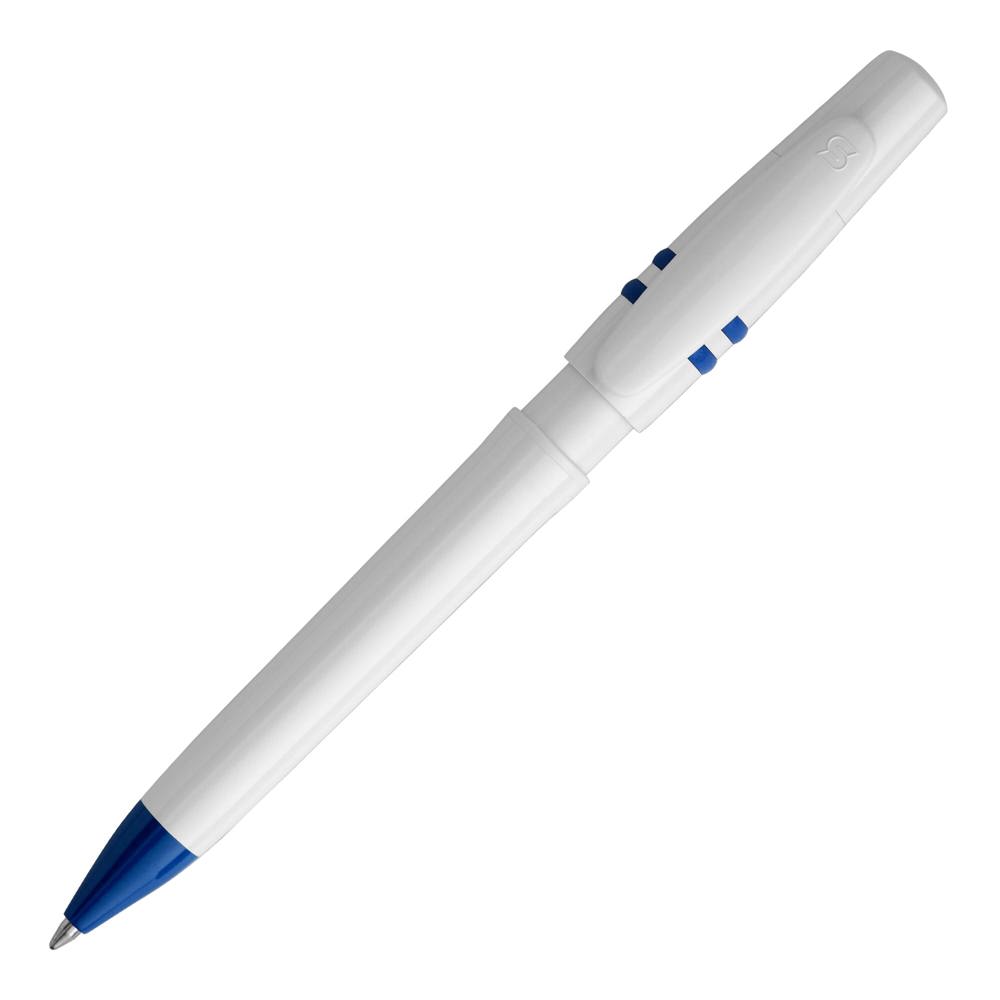 Balpen Nora hardcolour - Wit / Donkerblauw