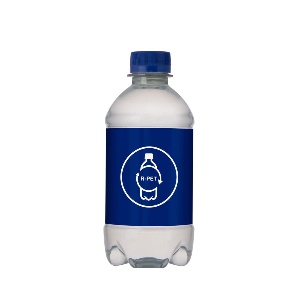 Bronwater 330 ml met draaidop - Transparant/Blauw