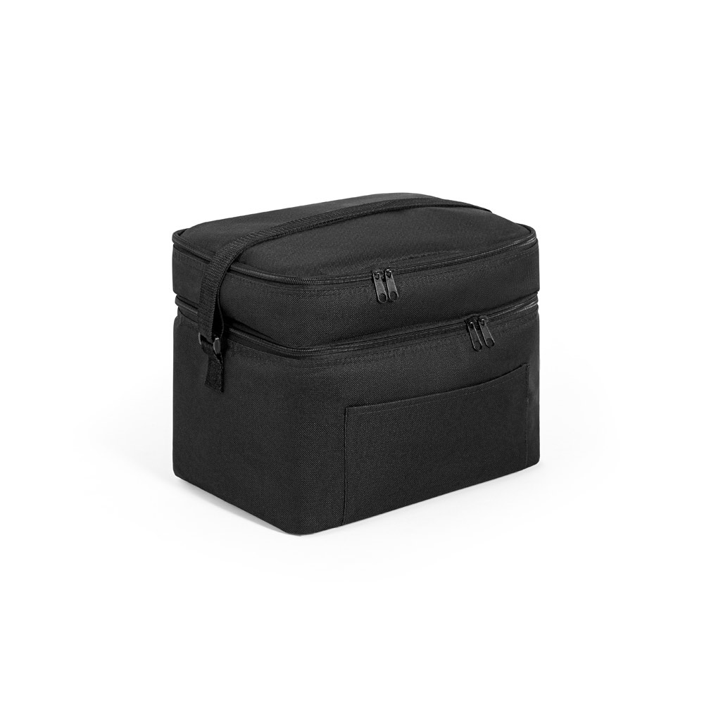 CANCUN LARGE. Tochttas van 600D, gerecycled polyester, met verstelbare schouderband 14 L - Zwart