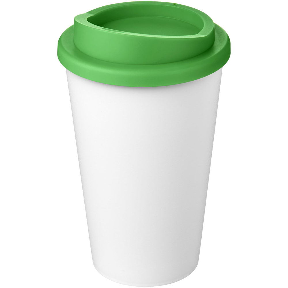 Americano® Eco 350 ml gerecyclede drinkbeker - Wit, Groen