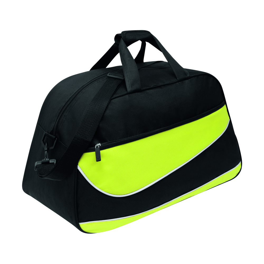 PEP - 600D Polyester sporttas - groen, zwart