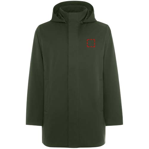 Dome unisex parka met gewatteerde kraag