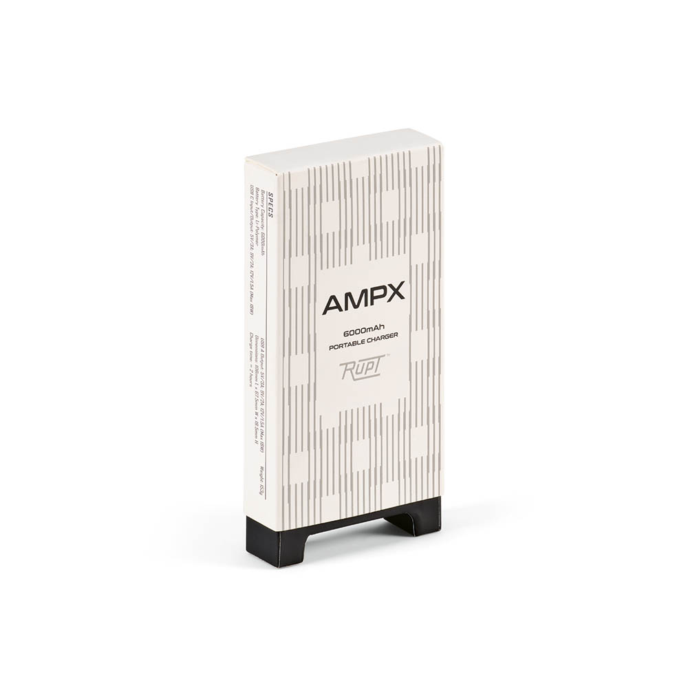 Ampx Powerbank Batterij rABS 6 000 mAh - Wit