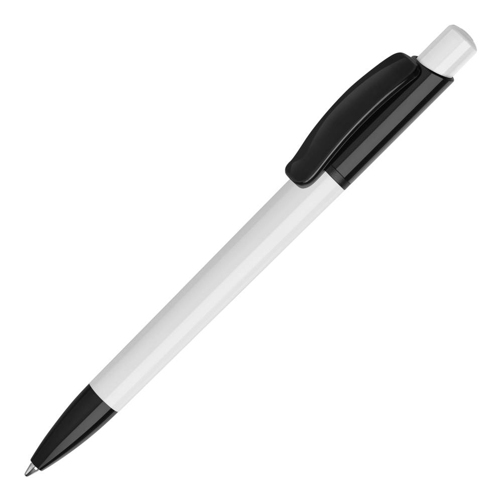 Balpen Kamal hardcolour - wit / zwart