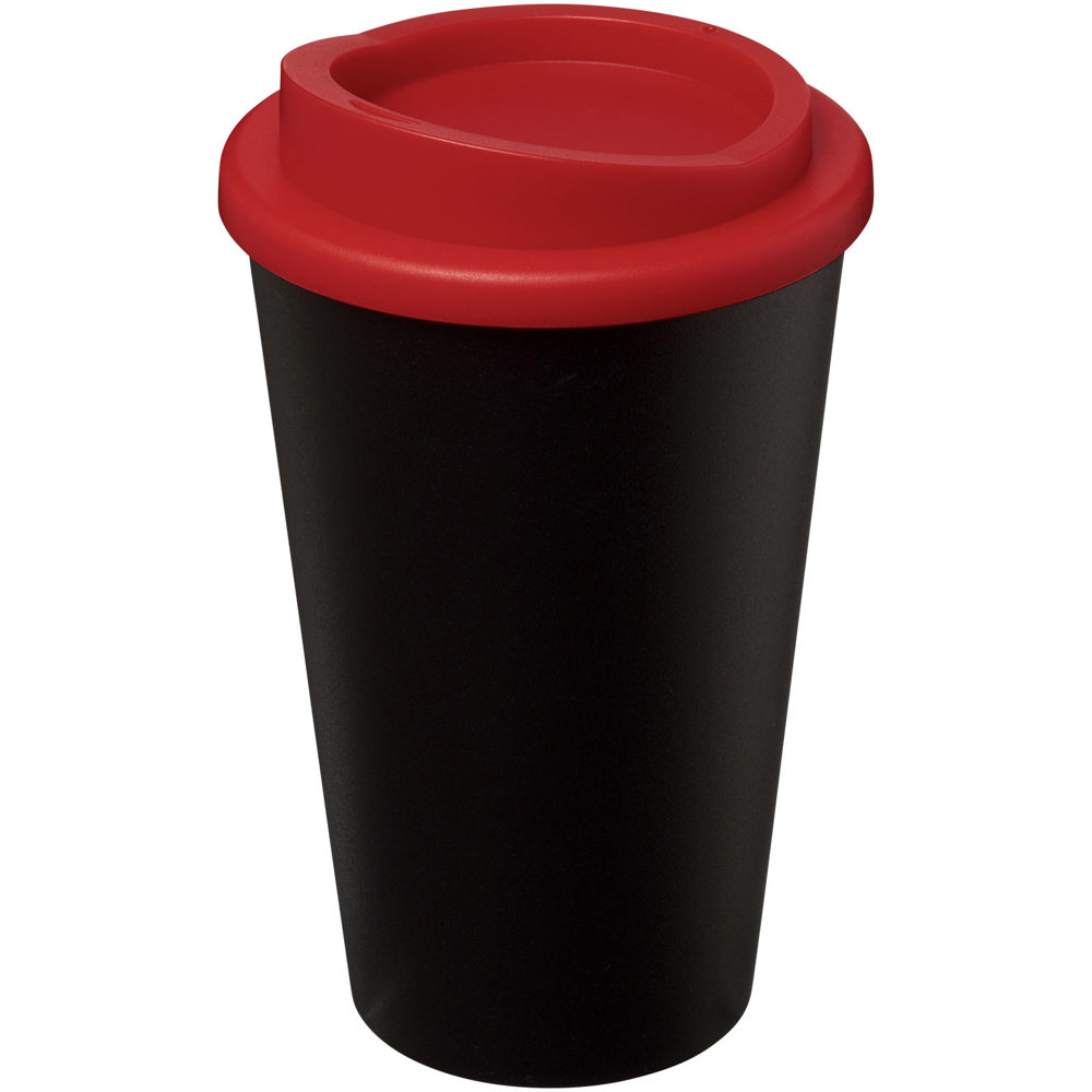 Americano® geïsoleerde beker van 350 ml - rood, zwart