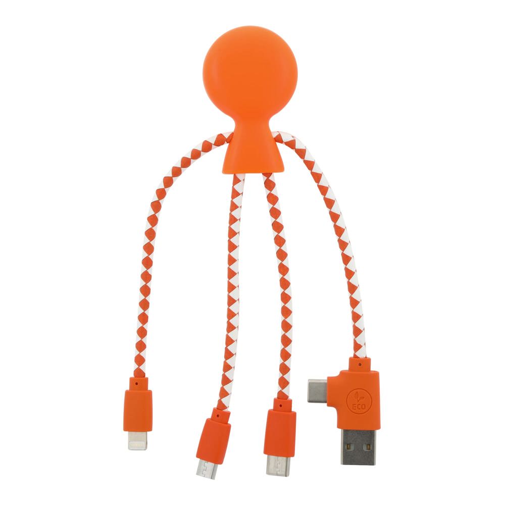 2081 | Xoopar Mr. Bio Charging cable - oranje