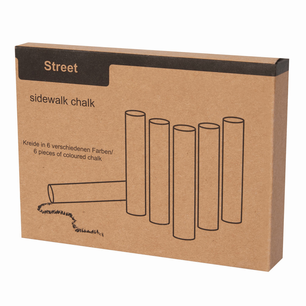 6 delig set met stoepkrijt STREET