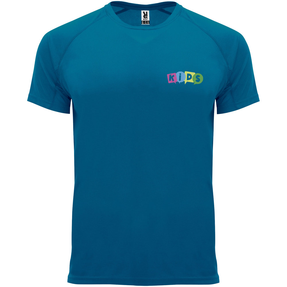 Bahrain 135 g/m² sportshirt met korte mouwen voor kinderen