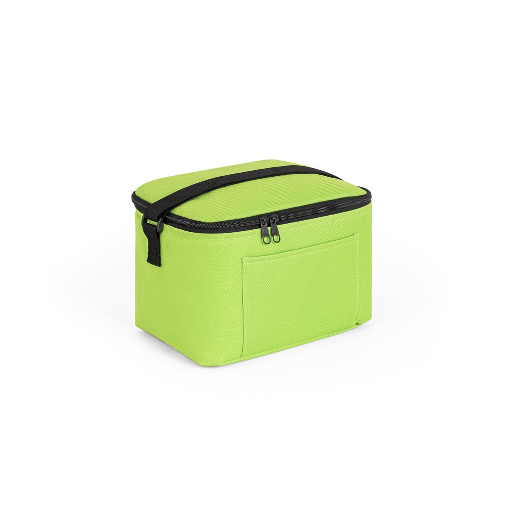 CANCUN. Thermische tas van 600D gerecycled polyester met verstelbare riem 7 L - Licht groen