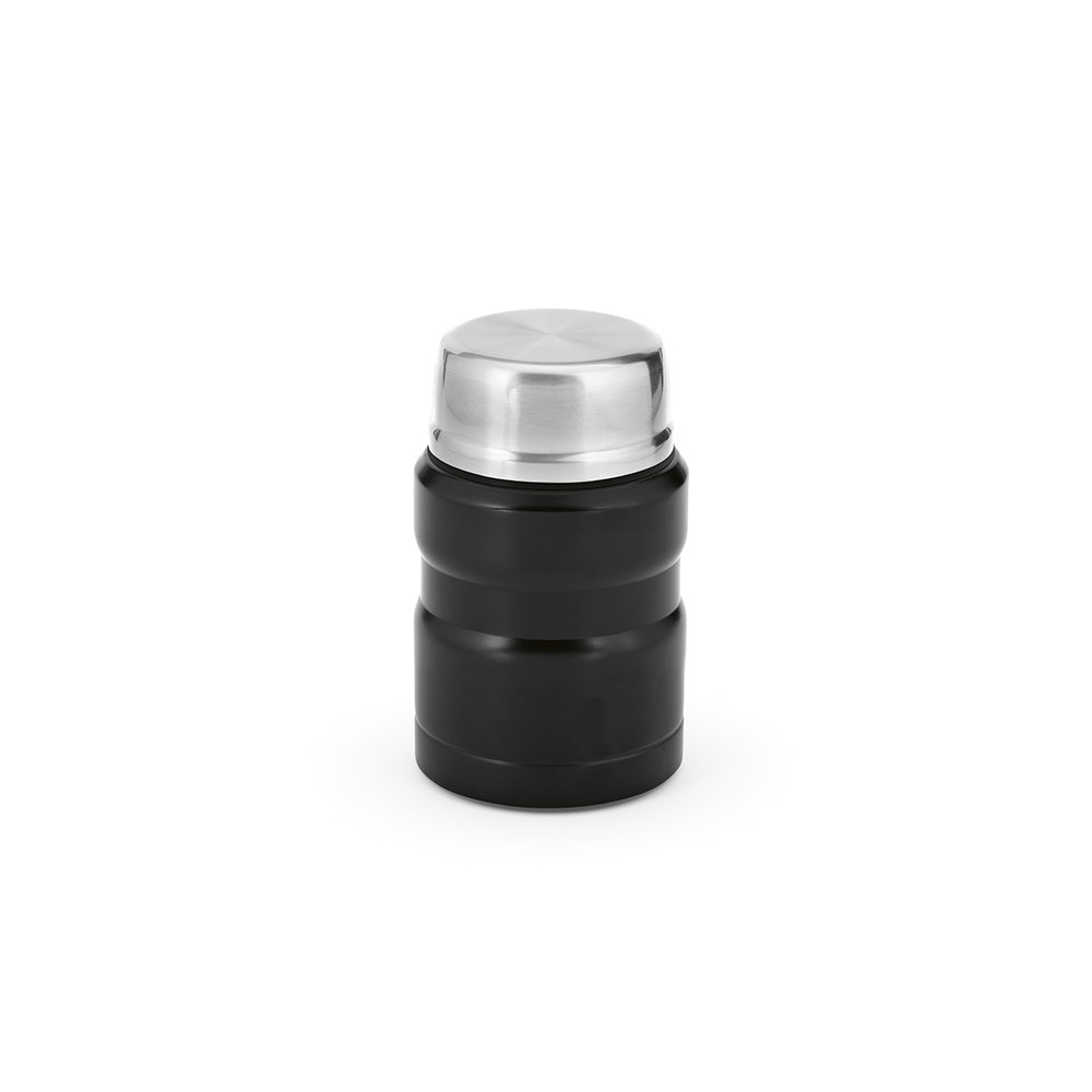 Dali 550 maaltijdfles gerecycled roestvrij staal 570 ml - Zwart