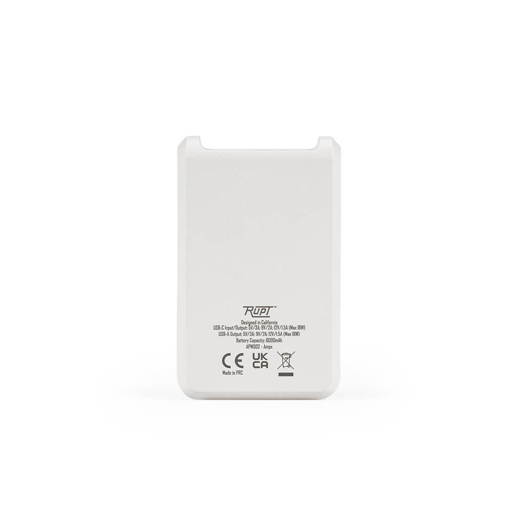 Ampx Powerbank Batterij rABS 6 000 mAh - Wit