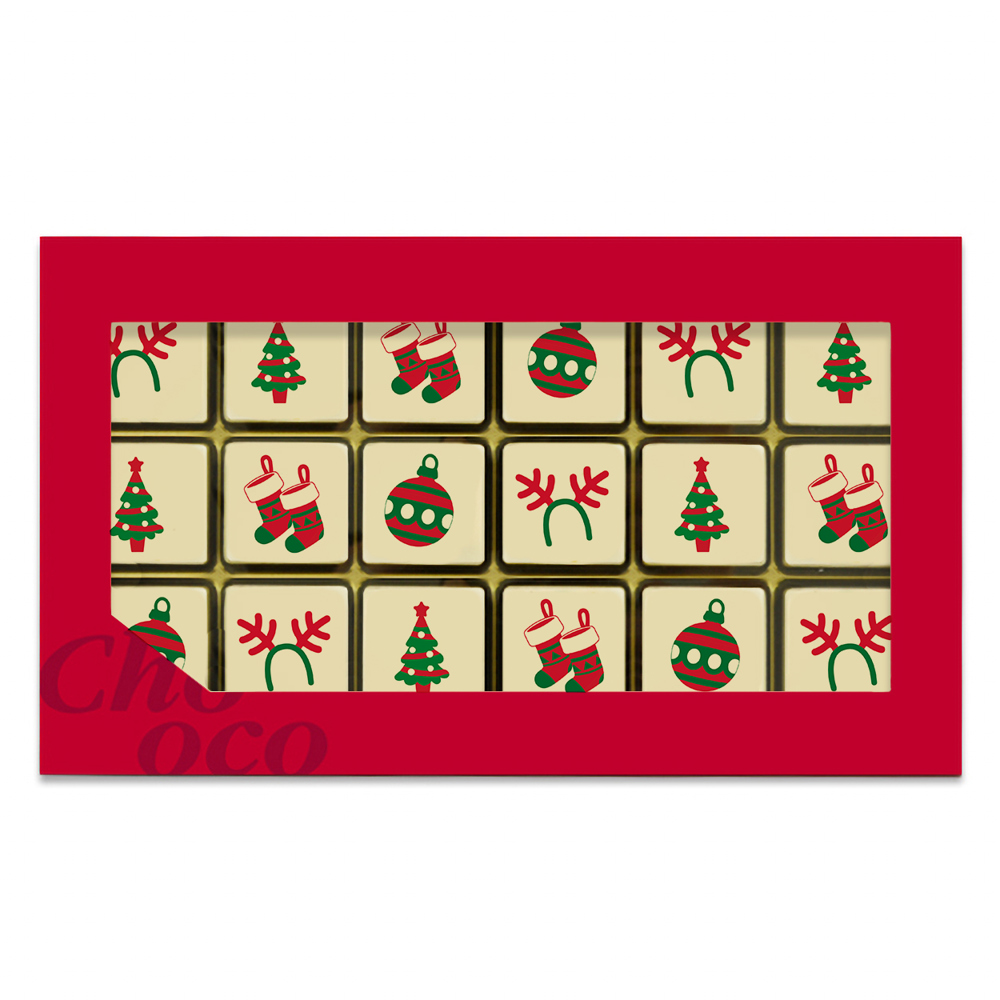 ChocoGiftbox 18 Kerst Seizoen (198 gram)