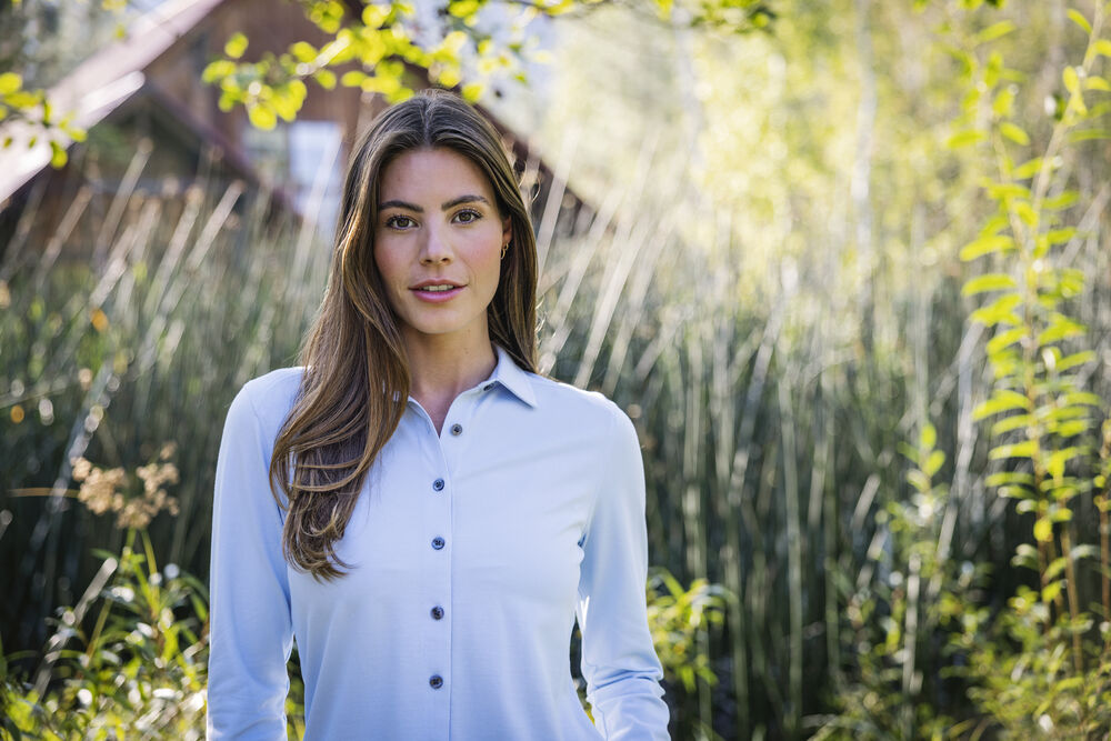 Cutter & Buck - Advantage Shirt Dames Indigo Melange M