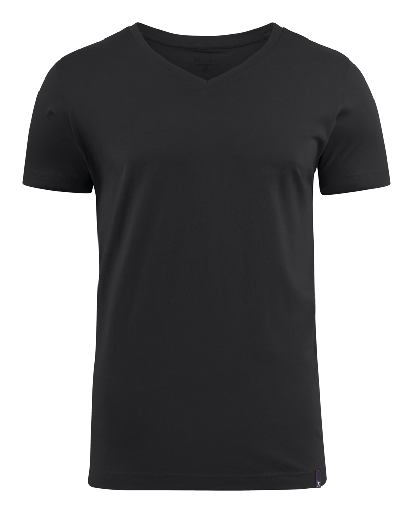 American V T-Shirt Heren - Zwart