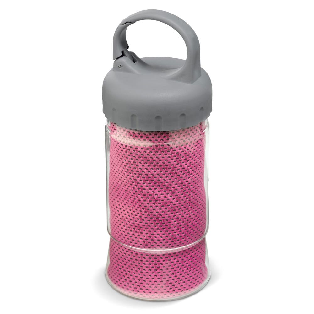 Fitness handdoek 32x88cm - Donker roze