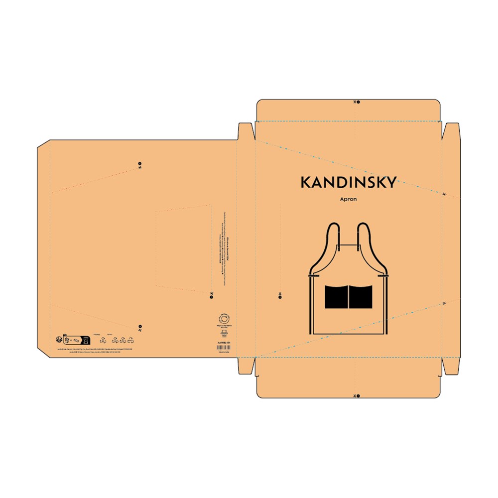 Kandinsky gerecycleerd katoenen schort 280 gsm - Natuurlijk