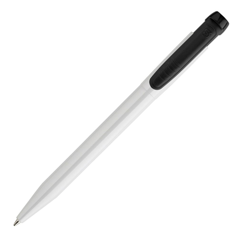 Balpen Pier hardcolour - wit / zwart