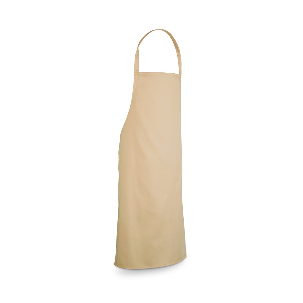 CUMIN. Katoenen keperstof schort (180 g/m²) - beige