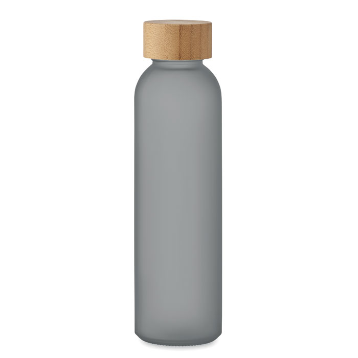 ABE - Matglazen fles 500 ml - transparant grijs