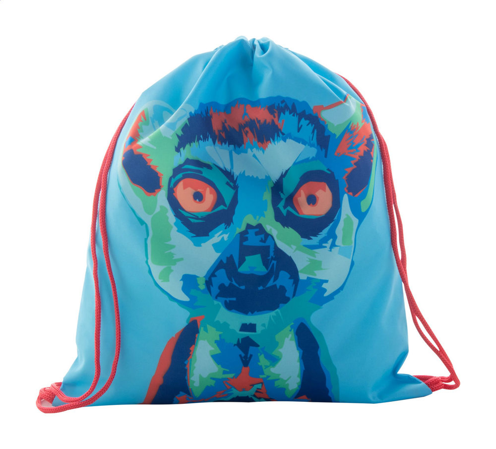 CreaDraw Kids - custom made gemaakte tas met trekkoordsluiting voor kinderen - Rood/Wit