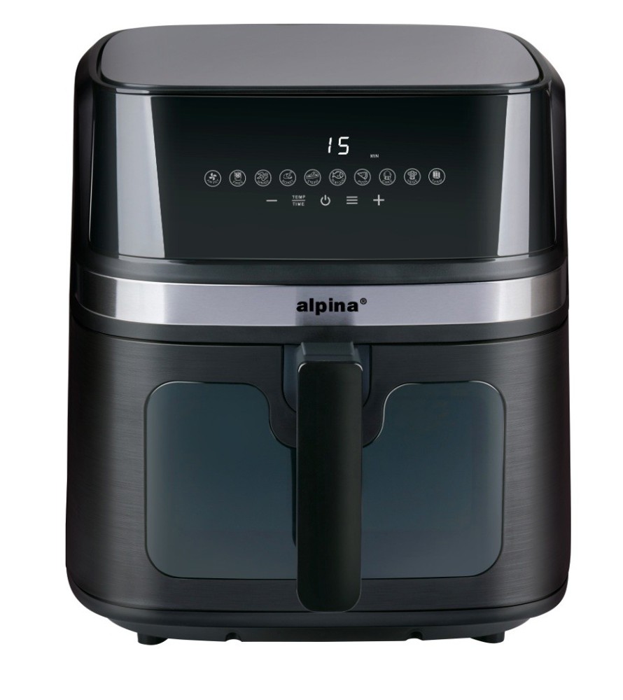 ALPINA Air Fryer 8L 1700W 230V- Zwart
