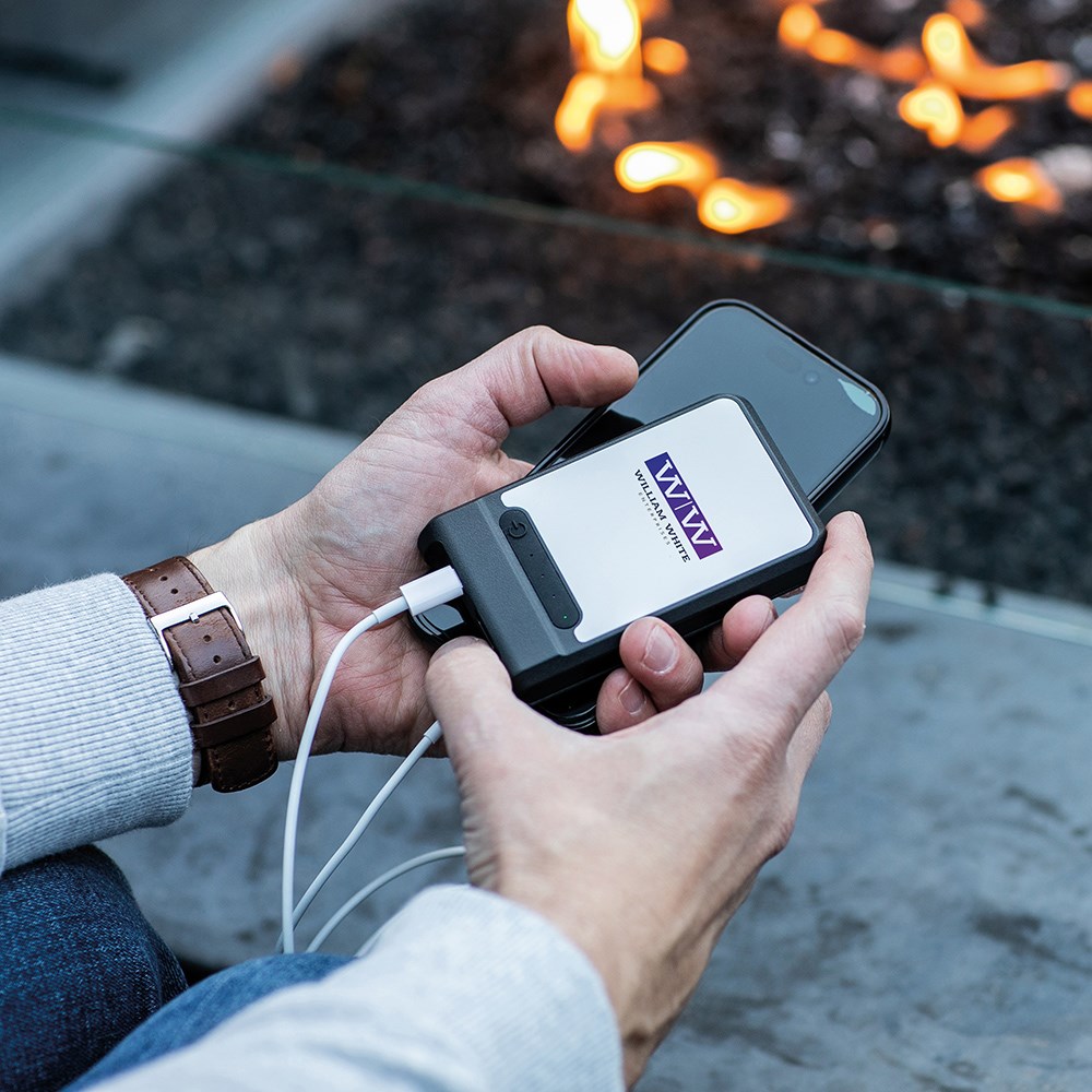 Ampx Powerbank Batterij rABS 6 000 mAh - Zwart
