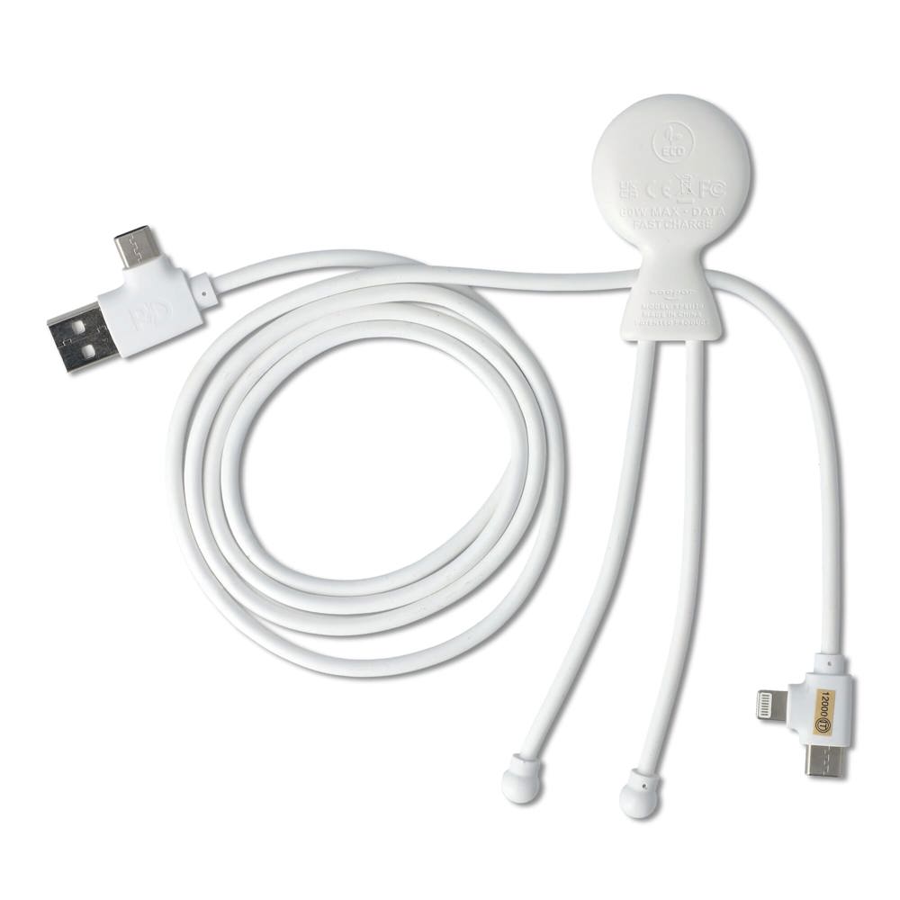 2090 - Xoopar Mr. Bio Long 60W Oplaadkabel + UK Plug Adapter 