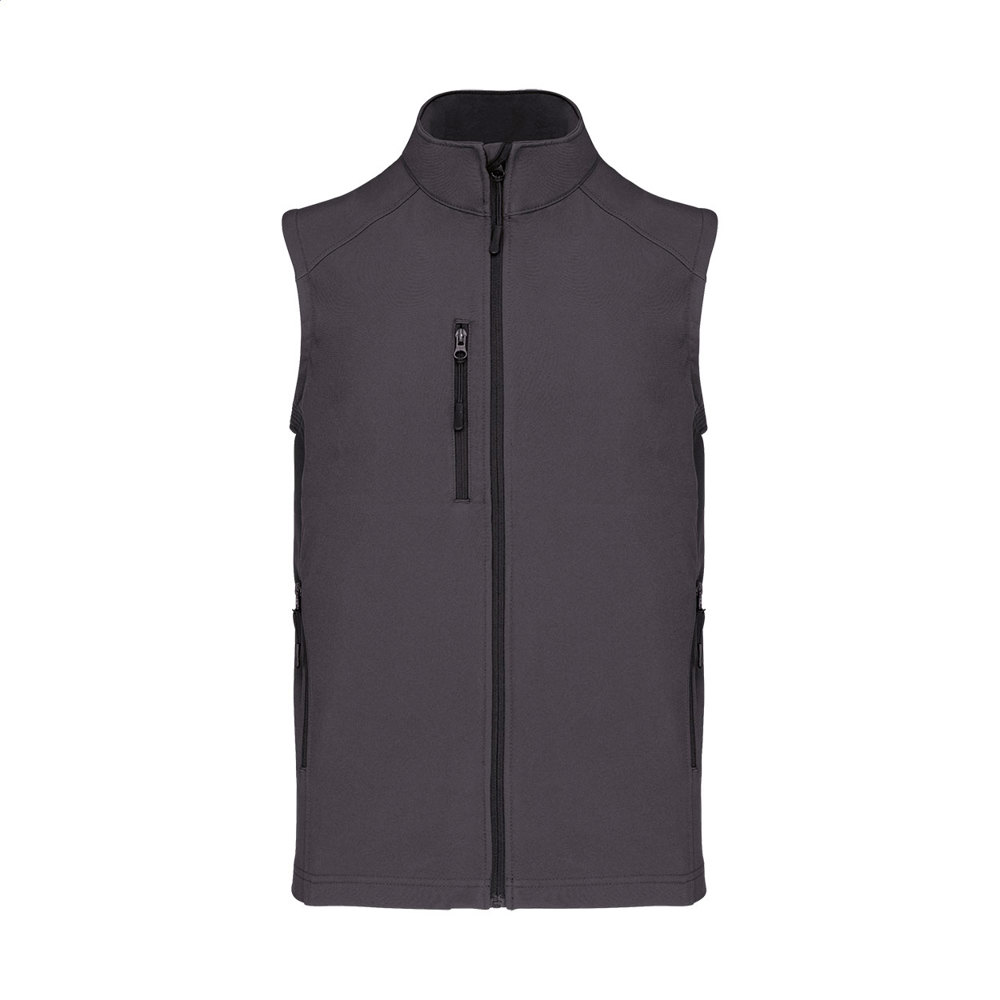 KA403 - 3-laags softshell bodywarmer vest - donker grijs