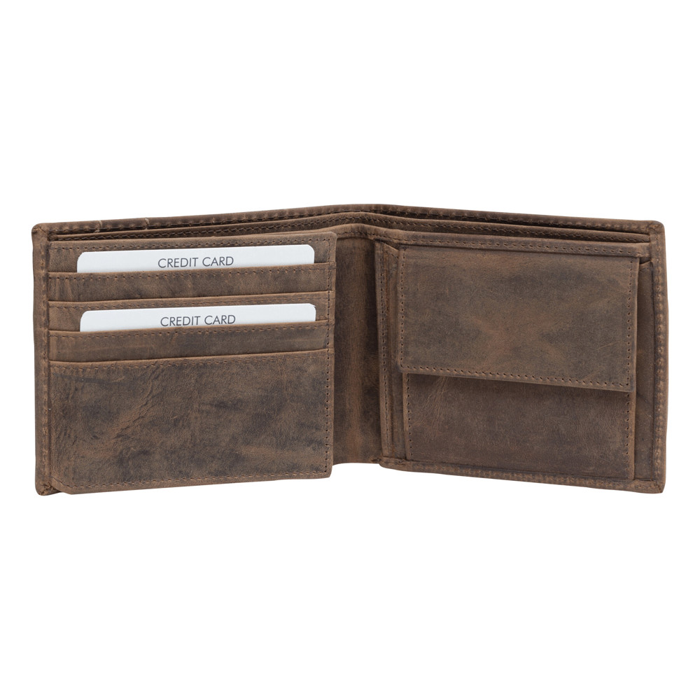 Lederen billfold portemonnee WILDERNESS I