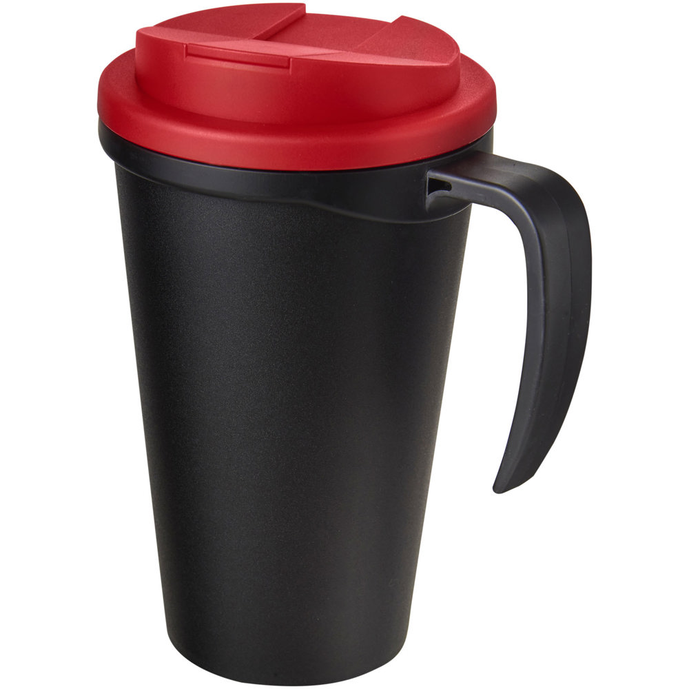 Americano® Grande 350 ml geïsoleerde beker - Zwart, rood
