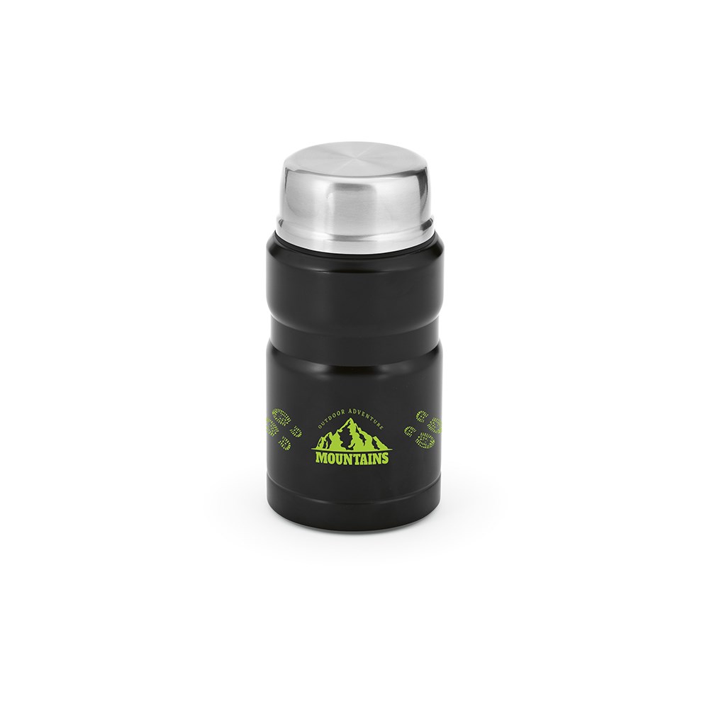 Dali 800 maaltijdfles gerecycled roestvrij staal 810 ml - Zwart