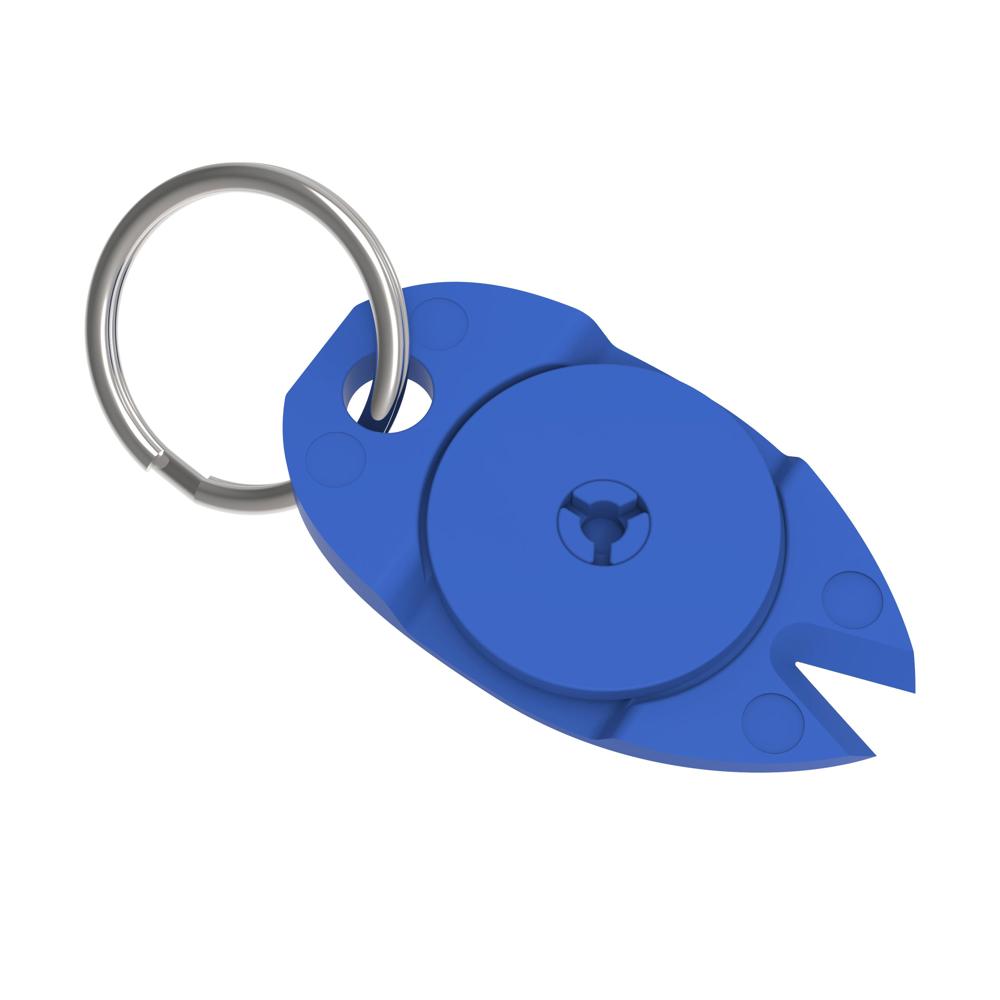 sleutelhanger "thee" - standaard blauw PP