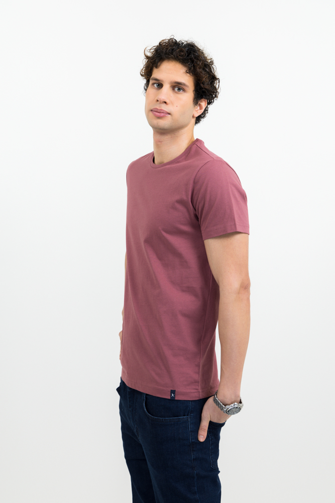 American U T-Shirt Heren - Roestrood
