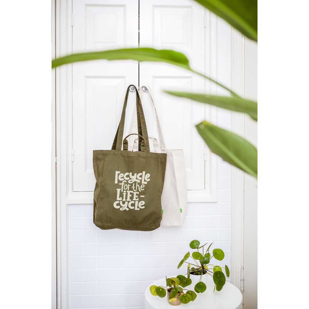 Organic Cotton Canvas Tote Bag Colour (280 g/m²) tas