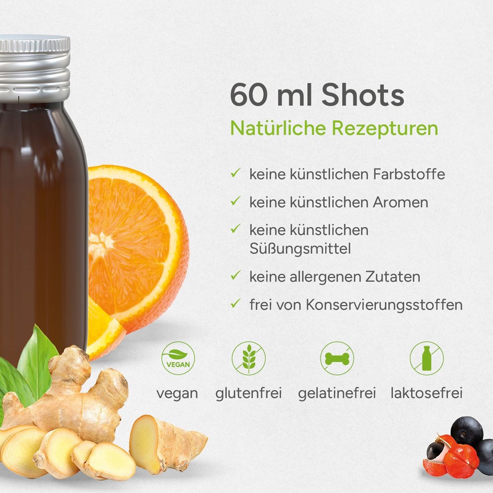 60 ml Vitamin-Schot "Oranje-Gember"