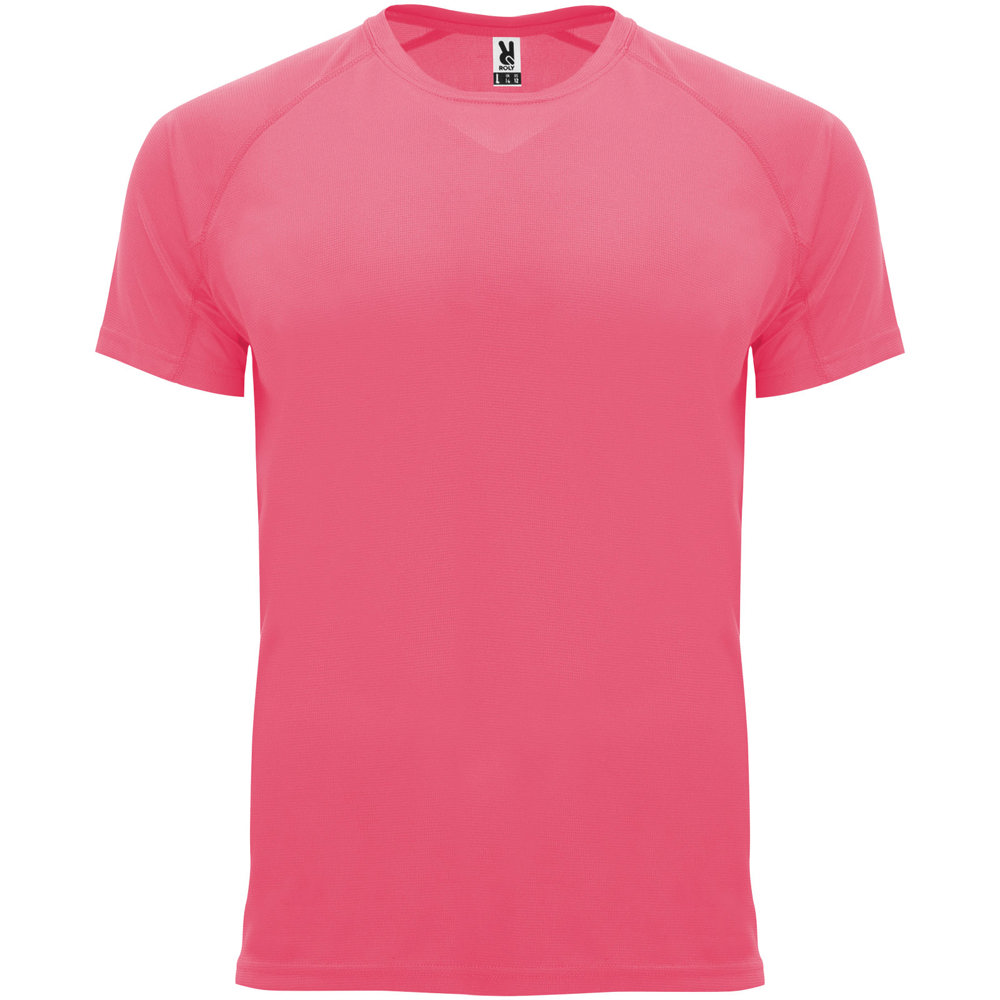 Bahrain 135 g/m² sportshirt met korte mouwen voor kinderen - Fluor lady pink