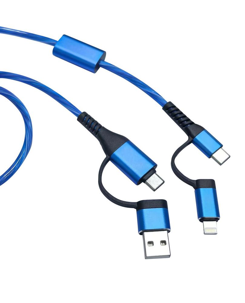 ALU FLOW LED 4 in 1 snellaadkabel