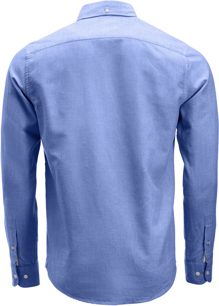 Cutter & Buck - Belfair Oxford Shirt Heren French blauw/ Wit gestreept 3XL