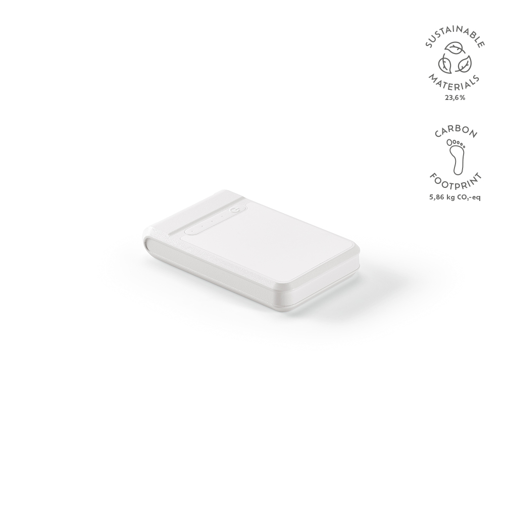 Ampx Powerbank Batterij rABS 6 000 mAh - Wit
