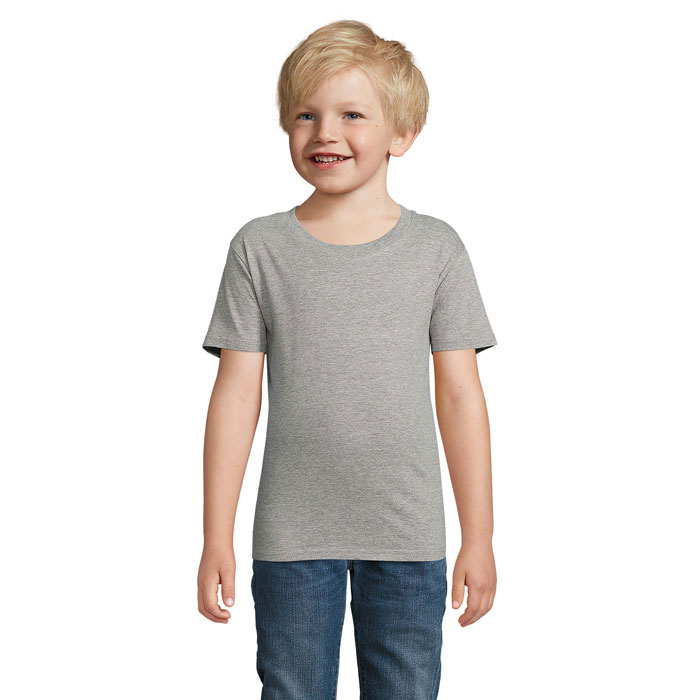PIONEER KIDS - PIONEER kind t-shirt 175g - Grijs Gemeleerd