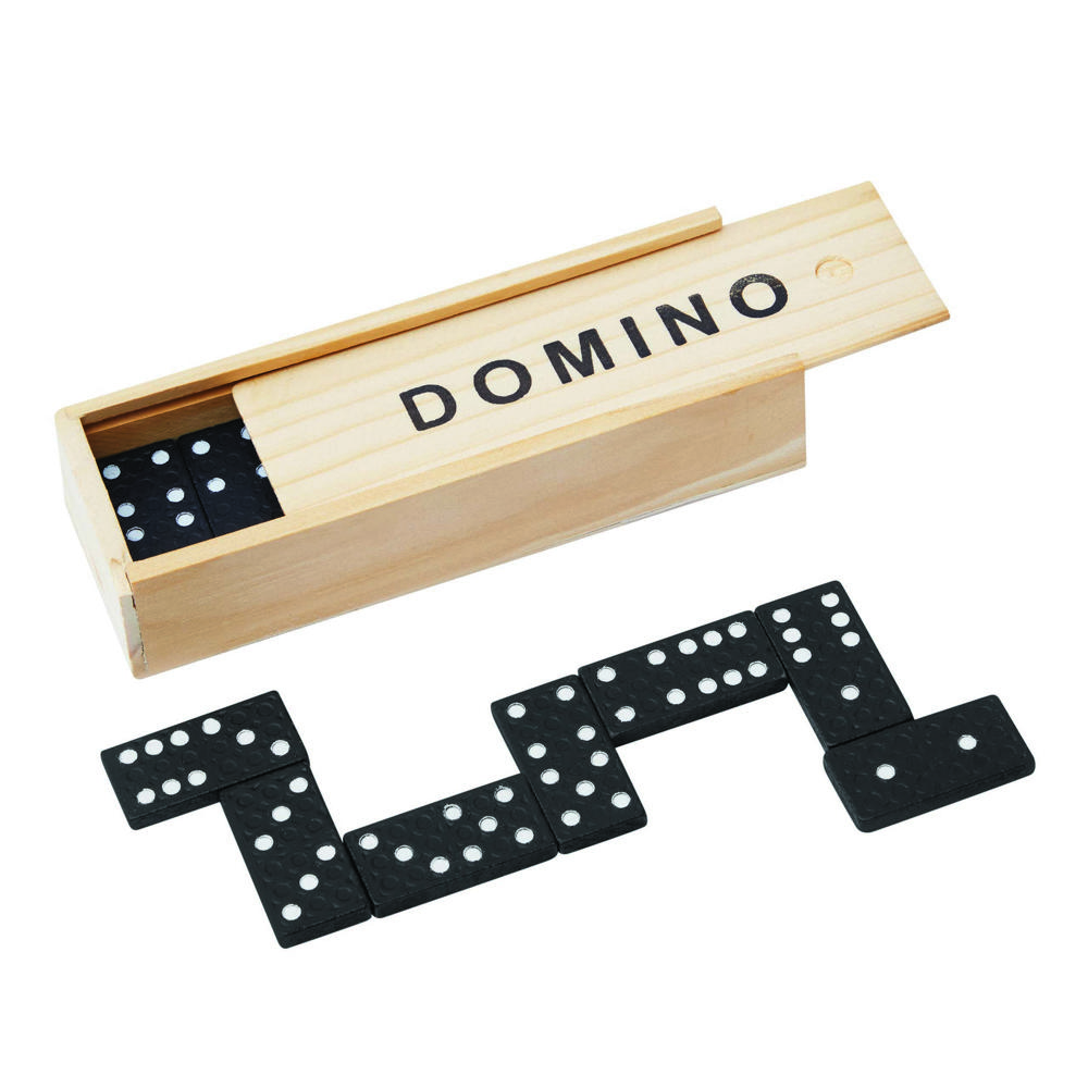 28 delig houten dominospel DOMINO