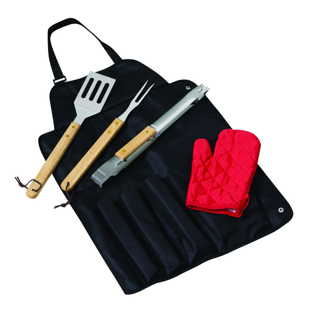 BBQ-schort met BBQ-bestek GREAT BBQ