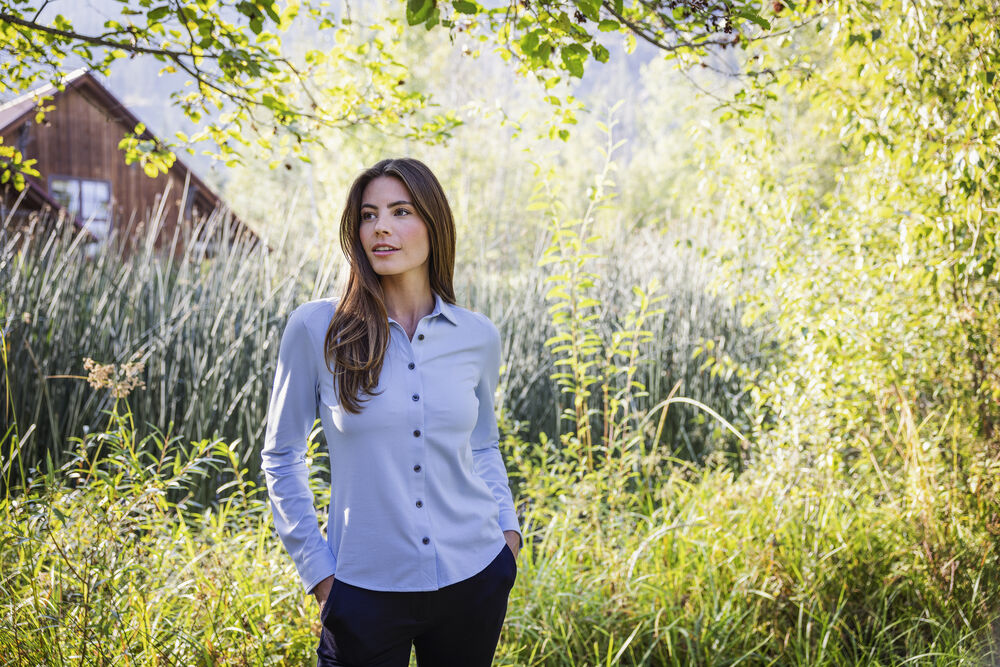Cutter & Buck - Advantage Shirt Dames Indigo Melange M