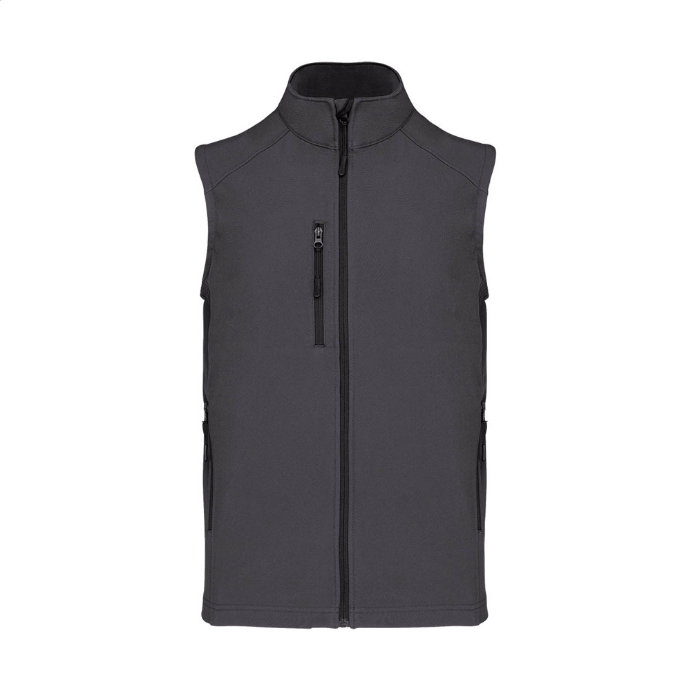 KA403 - 3-laags softshell bodywarmer vest - donker grijs