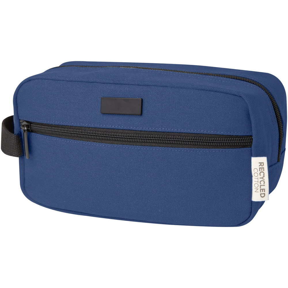 Joey GRS gerecycled canvas reisetui voor accessoires 3,5 l - marineblauw