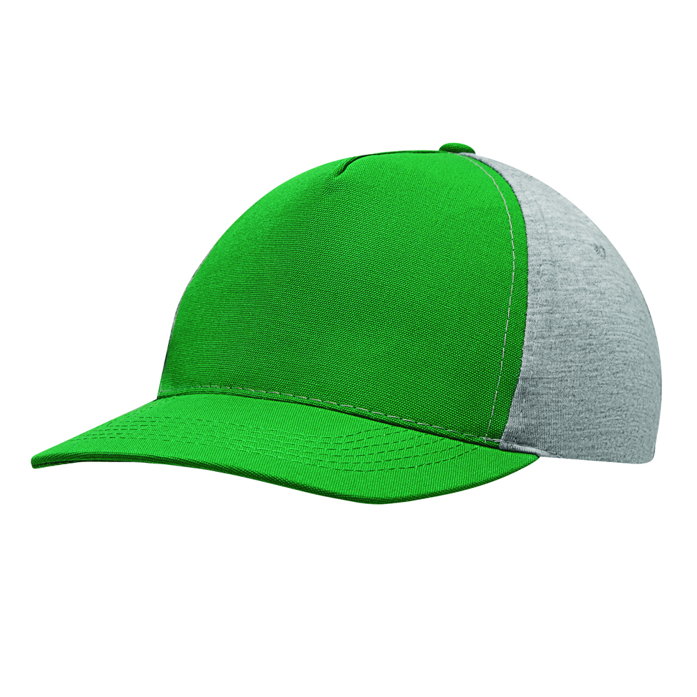 UP TO DATE - 5-panel baseballcap - donkergroen, grijs