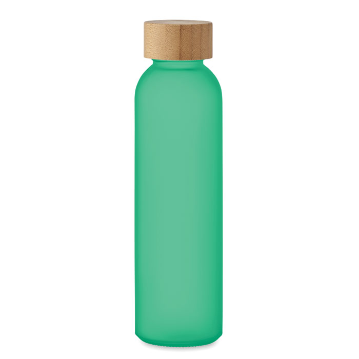 ABE - Matglazen fles 500 ml - transparant groen