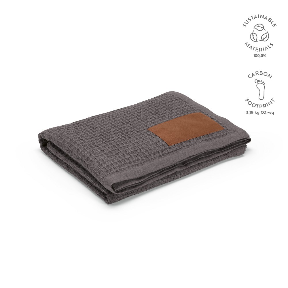 Giotto Deken Gerecycled Katoen 200 grams - donkergrijs