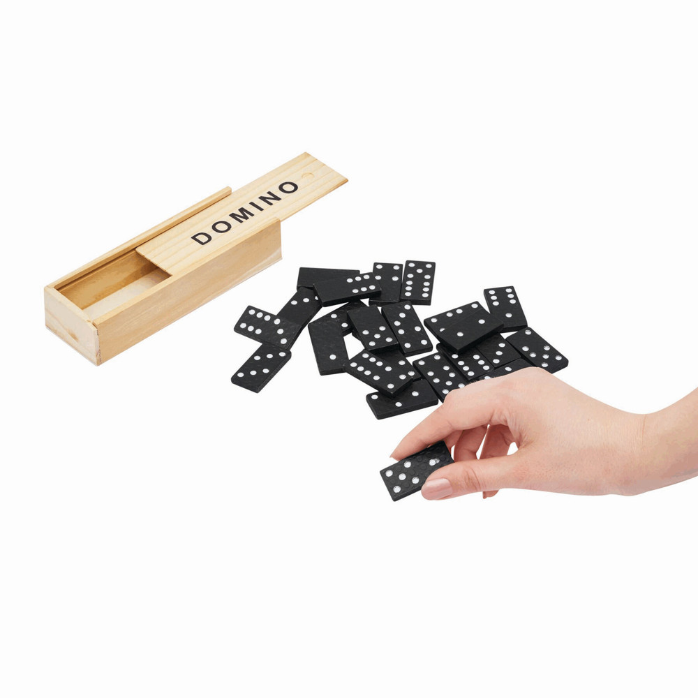 28 delig houten dominospel DOMINO