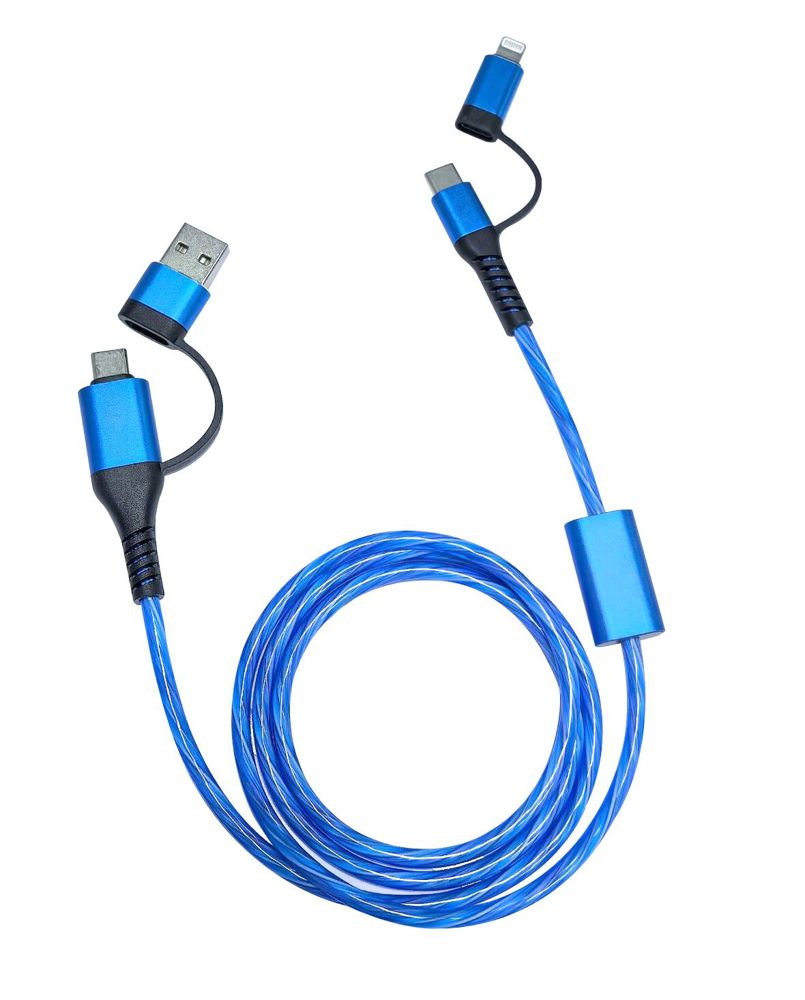 ALU FLOW LED 4 in 1 snellaadkabel